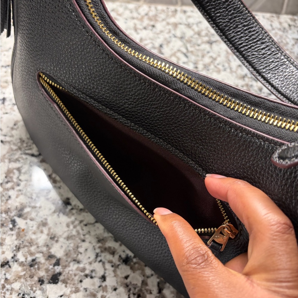 Coach Black Leather Hobo Bag - Picture 6 of 9